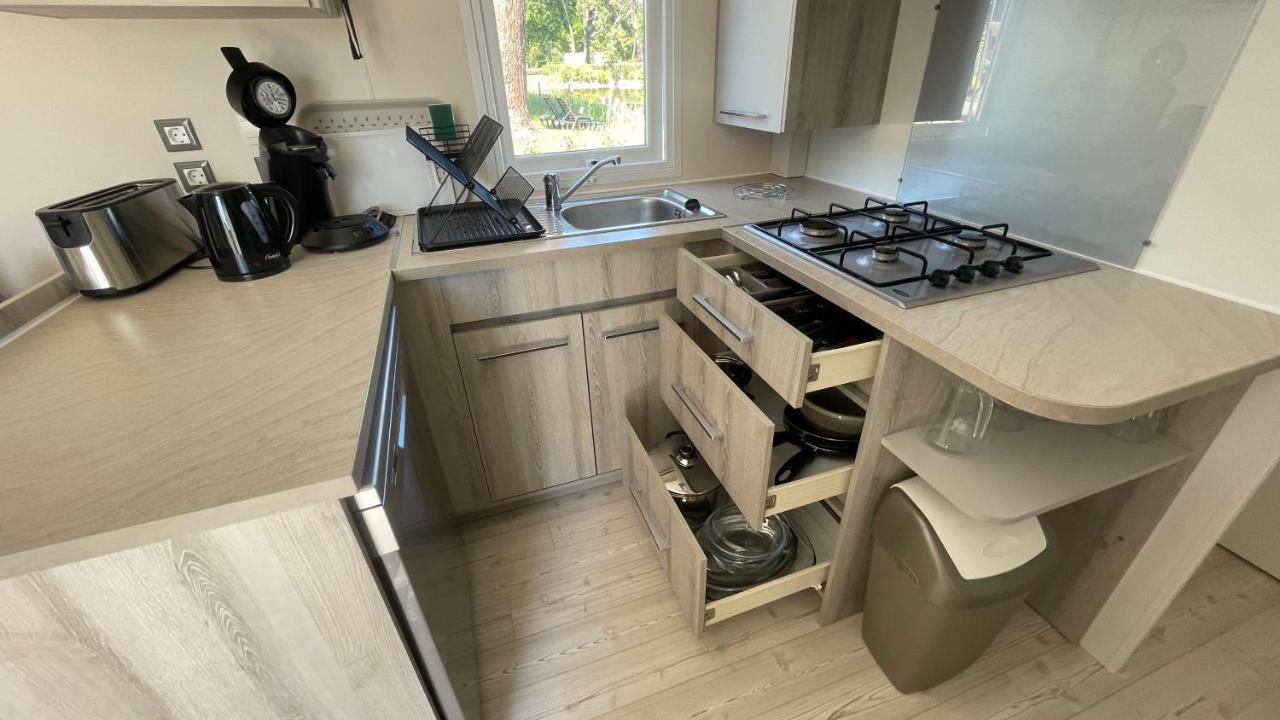Mobil Home Xxl - Bord Lac - Camping Les Viviers - Lege Cap Ferret Kültér fotó