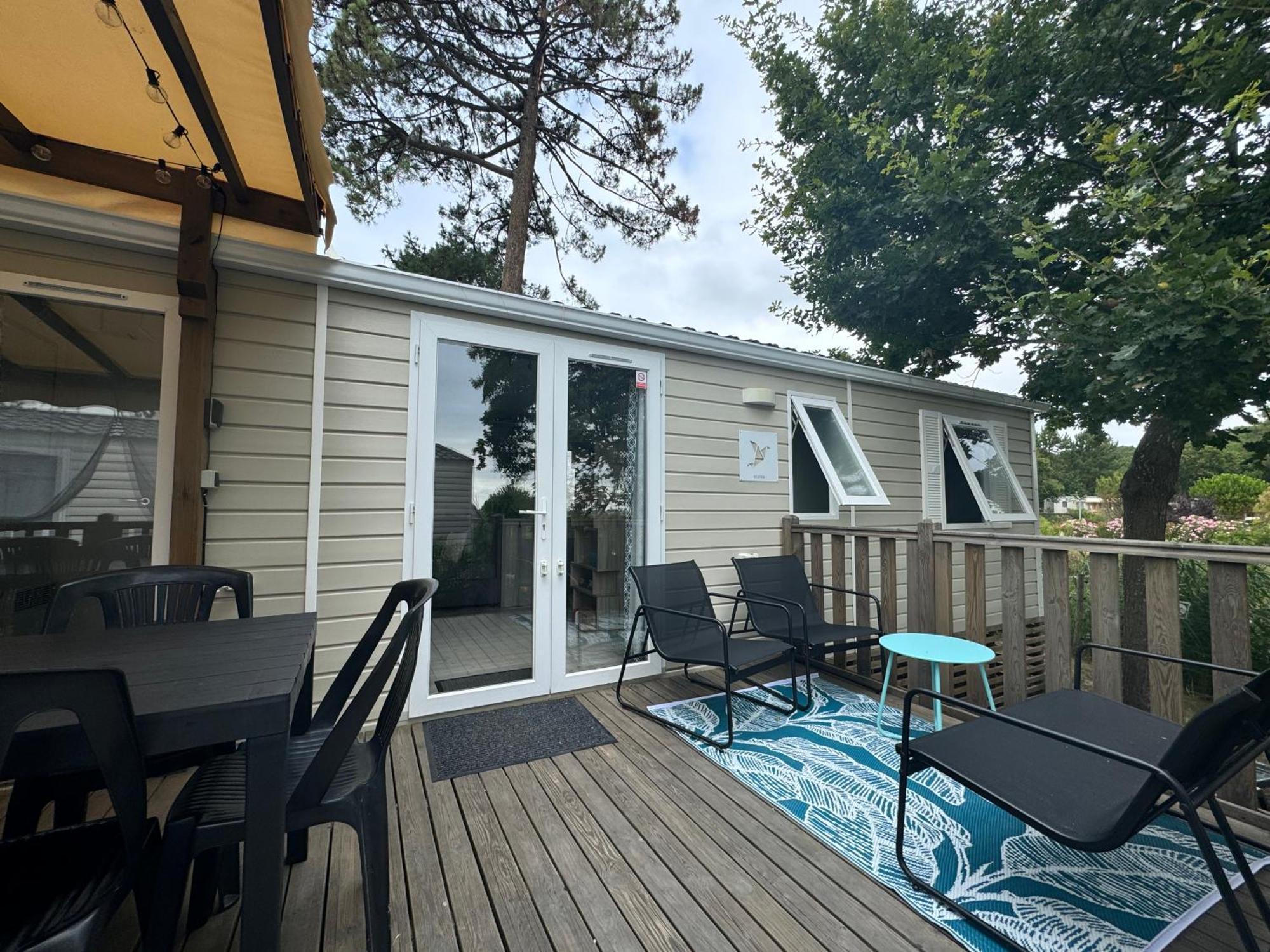 Mobil Home Xxl - Bord Lac - Camping Les Viviers - Lege Cap Ferret Kültér fotó
